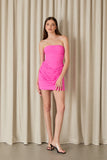 VESTIDO CURTO JOY DRAPEADO COLEÇÃO INVERNO 26