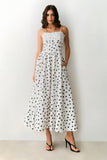 VESTIDO MIDI RECORTES PESPONTADOS CINTURA RENDA BUSTO POA COLEÇÃO VERÃO 27