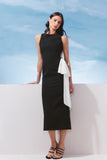 VESTIDO MIDI FAIXA CONTRASTANTE COLEÇÃO VERÃO 27