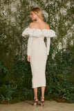 VESTIDO MIDI LUISA DRAPEADO COLEÇÃO VERÃO 27