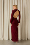 VESTIDO LONGO ZOE DECOTE COSTAS COLEÇÃO INVERNO 26