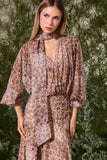 VESTIDO LONGO GISELLE ESTAMPADO COLEÇÃO VERÃO 27