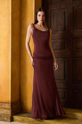 VESTIDO LONGO JERSEY DECOTE COSTAS COLEÇÃO INVERNO 26