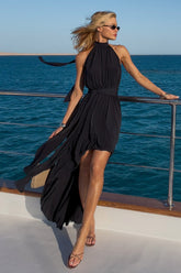VESTIDO MULLET FRENTE UNICA E FAIXA CINTURA COLEÇÃO VERÃO 27