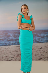 SAIA MIDI MENORCA DRAPEADO COLEÇÃO ALTO VERÃO 25