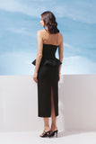VESTIDO CREPE DETALHE BASQUE COLEÇÃO VERÃO 27