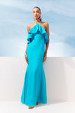 VESTIDO LONGO BABADO NESGAS COLEÇÃO VERÃO 27