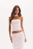 CONJUNTO BLUSA E SAIA TULE ASTRID COLEÇÃO VERÃO 27