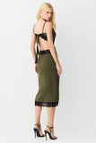 VESTIDO MIDI AMARRACAO LATERAL PERNA E COSTAS COLEÇÃO INVERNO 26
