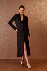 SOBRETUDO CREPE CLASSIC FLOR COLEÇÃO INVERNO 25