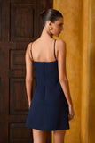 VESTIDO CURTO DETALHE LAÇO FRONTAL COLEÇÃO INVERNO 26