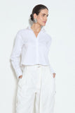 CAMISA MANGA COMPRIDA COM ABERTURA E BOTÕES COSTAS COLEÇÃO VERÃO 25