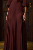 SAIA LONGA PLISSADA PALA LARGA COLEÇÃO INVERNO 26