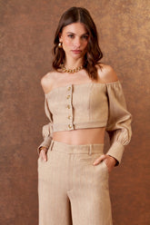 BLUSA OMBRO A OMBRO BOTÕES COLEÇÃO INVERNO 25