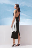 VESTIDO MIDI FAIXA CONTRASTANTE COLEÇÃO VERÃO 27