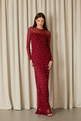 VESTIDO LONGO AMANDA BORDADO COLEÇÃO INVERNO 26