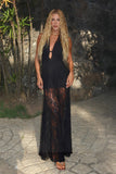 VESTIDO MIDI FRENTE UNIICA DECOTE PROFUNDO EM RENDA COLEÇÃO INVERNO 26