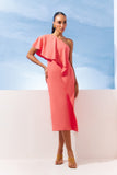 VESTIDO OMBRO SO BABADO DECOTE COLEÇÃO VERÃO 27