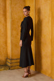 VESTIDO MIDI BABADO PATE COLEÇÃO INVERNO 26