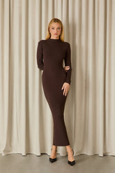 VESTIDO MIDI BRUNA TRICOT COLEÇÃO INVERNO 26