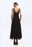 VESTIDO MIDI DETALHES EM RENDA ALCA E BARRA COLEÇÃO INVERNO 26