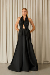VESTIDO LONGO ADRIANA TAFETÁ COLEÇÃO INVERNO 26
