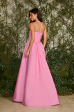 VESTIDO LONGO PAMELA TAFETA COLEÇÃO VERÃO 27