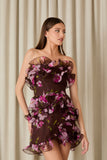 VESTIDO CURTO RAQUEL ESTAMPADO COLEÇÃO INVERNO 26