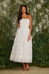 VESTIDO MIDI JULIA FLOR 3D COLEÇÃO VERÃO 27