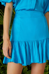 SAIA CURTA BABADO COLEÇÃO VERÃO 24