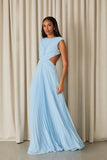 VESTIDO LONGO KARLIE PLISSADO COLEÇÃO INVERNO 26