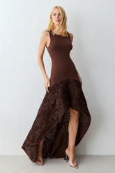 VESTIDO MULLET AJUSTADO AO CORPO BARRA AMPLA COLEÇÃO VERÃO 27