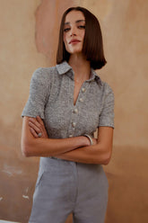 BLUSA POLO DETALHE LUREX COLEÇÃO INVERNO 24