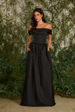 VESTIDO LONGO GIULIA TAFETA COLEÇÃO VERÃO 27