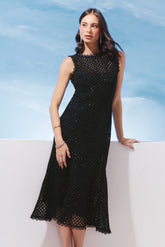 VESTIDO MIDI CLASSIC CROCHET BRILHO COLEÇÃO VERÃO 27