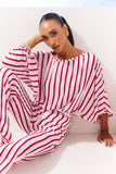 CONJUNTO DE BLUSA E CALÇA LISTRADO SIRENA COLEÇÃO VERÃO 27