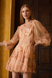 VESTIDO CURTO ESTAMPA CARTE COLEÇÃO INVERNO 26