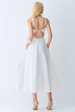 VESTIDO MIDI FRENTE UNICA AMARRACAO COSTAS SAIA AMPLA COLEÇÃO VERÃO 27