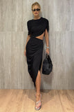 VESTIDO MIDI SOBREPOSICAO FLUIDA BUSTO BARRA BALONE COLEÇÃO INVERNO 26
