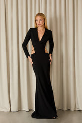 VESTIDO LONGO LAURA CREPE COLEÇÃO INVERNO 26