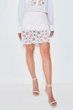 SAIA CURTA EM RENDA COLEÇÃO VERÃO 24