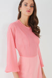 VESTIDO DUO MIDI PUNHO LARGO AGILITA INVERNO 2019