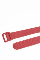 CINTO CEREJA LARGO COURO PESPONTADO COLEÇÃO INVERNO 21