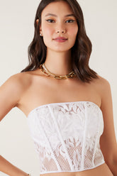 TOP CROPPED TOMARA QUE CAIA CORSELET COLEÇÃO VERÃO 22