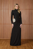 VESTIDO LONGO CATHERINE GOLA ALTA COLEÇÃO INVERNO 25