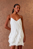 VESTIDO CURTO BABADOS COLEÇÃO INVERNO 25