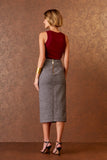 SAIA MIDI CLERICOT FIVELA COLEÇÃO INVERNO 25