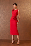 VESTIDO MIDI FLORES COLEÇÃO INVERNO 25