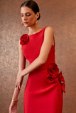 VESTIDO MIDI FLORES COLEÇÃO INVERNO 25