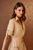 VESTIDO MIDI MANGA ALETA COLEÇÃO INVERNO 25